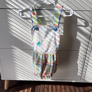 Colorful Plaid Baby Romper Three Sisters 6m